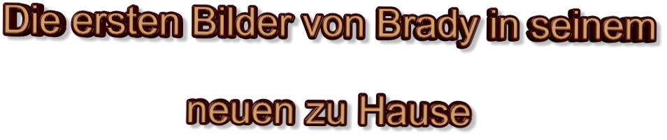 Die ersten Bilder von Brady in seinem                              neuen zu Hause