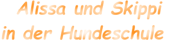 Alissa und Skippi  in der Hundeschule